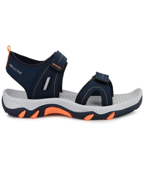 Campus - Navy Mens Floater Sandals - None