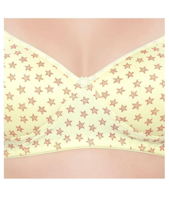 KYODO Cotton Everyday Bra - Yellow Single - 36B