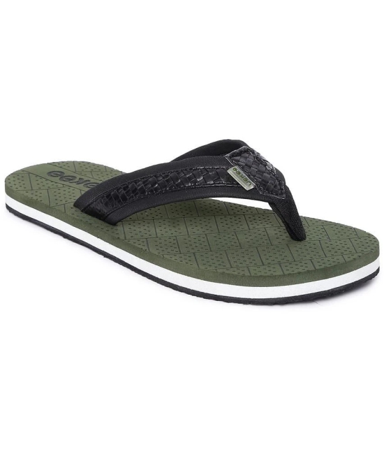 Paragon Green Mens Thong Flip Flop - None