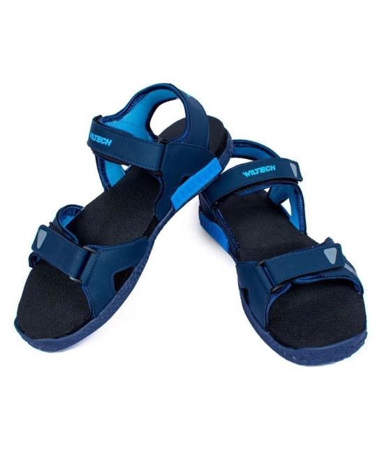 ASIAN Navy Canvas Floater Sandals - None