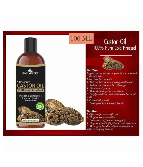 Bon Austin - Hair Growth Castor Oil 200 ml ( Pack of 2 )