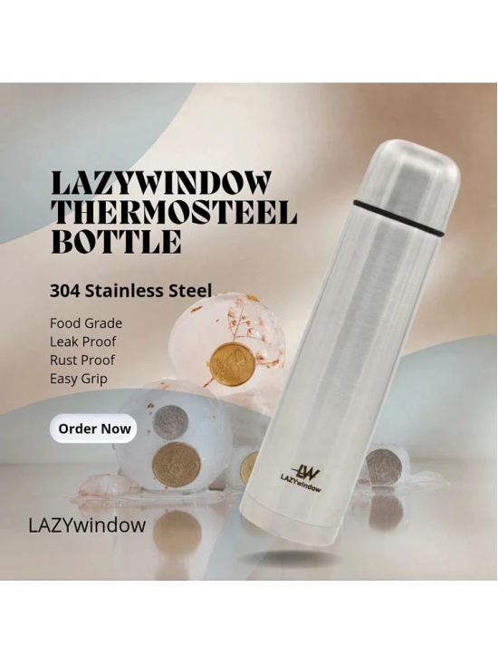 LAZYWINDOW LW0457 Silver Thermosteel Flask ( 1000 ml ) - Silver