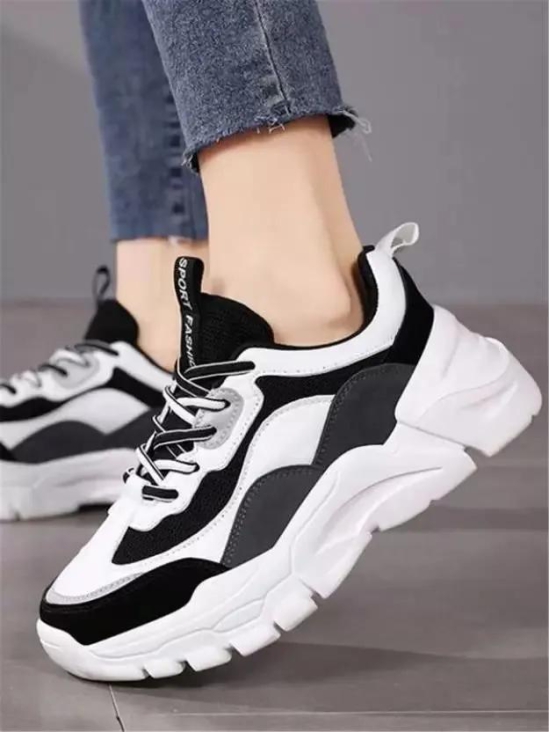 Sneakers For Women (Black - White)-40