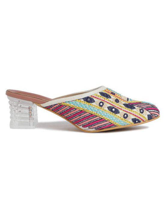 Embroidered White Jutti for Women  A Fusion of Tradition and Timeless Style-42