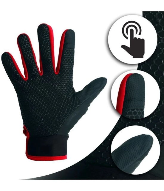 ZAYSOO Full Fingers Nylon Riding Gloves ( Pair of 1 ) - L