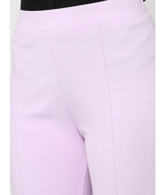 Smarty Pants - Lavender Polyester Flared Womens Formal Pants ( Pack of 1 ) - None