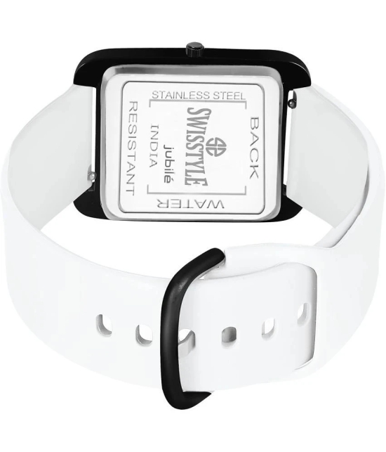 Swisstyle White Silicon Analog Mens Watch