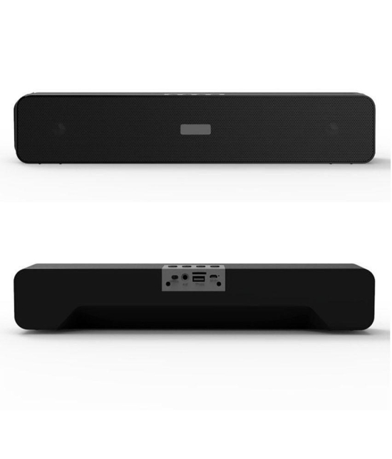 VEhop BINGO SoundBar 10 W Bluetooth Speaker Playback Time 12 hrs Bluetooth V 5.0 with 3D Bass,Aux,USB,SD card Slot Black - Black