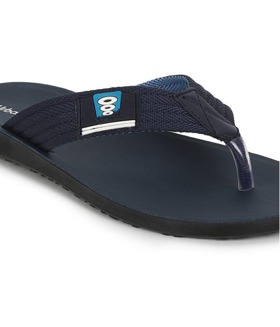 UrbanMark Men Comfortable Nivar Strap Thong Flip-Flop- Navy - None