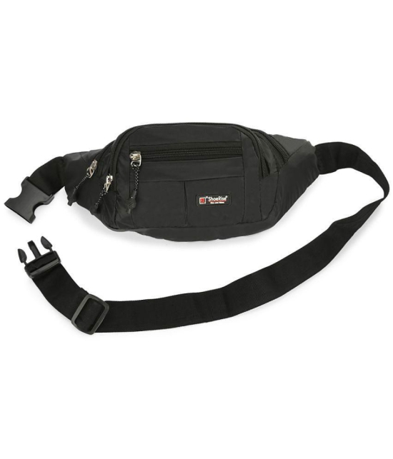 ShoeRise Black Travel bag, Waist Bag, Waist Pouch, Fanny pack - Black