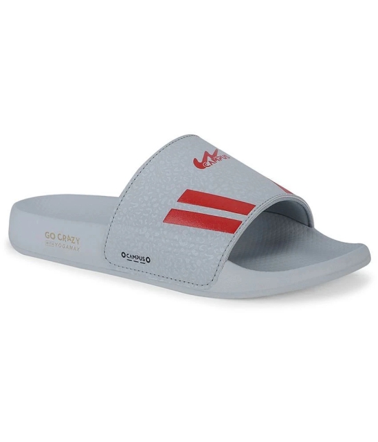 Campus Light Grey Mens Slide Flip Flop - None