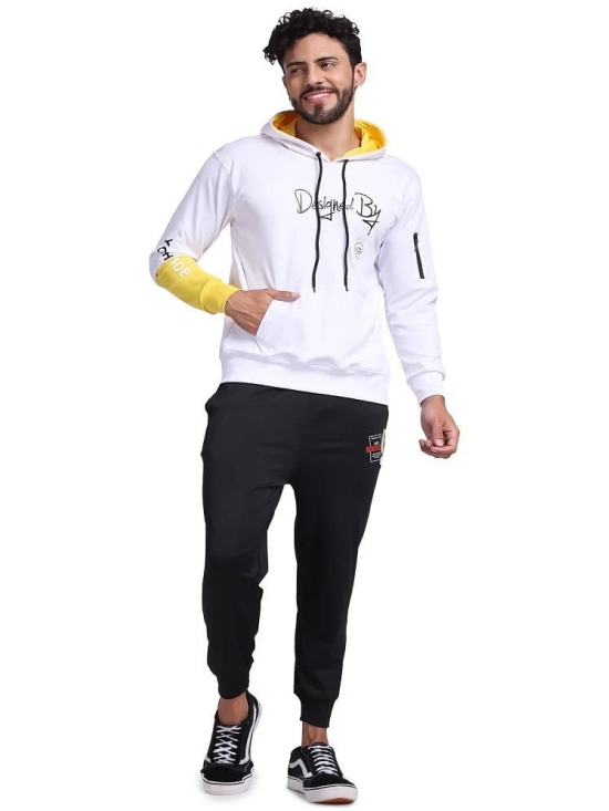 yellow tree White Polyester Relaxed Fit Mens Tracksuit ( Pack of 1 ) - None