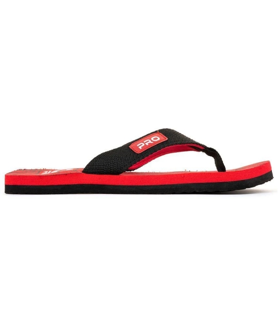 Khadims - Red Mens Thong Flip Flop - None