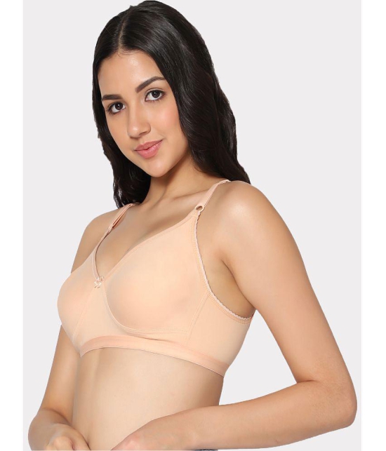 IN CARE LINGERIE - Beige Cotton Non Padded Women's T-Shirt Bra ( Pack of 1 ) - None