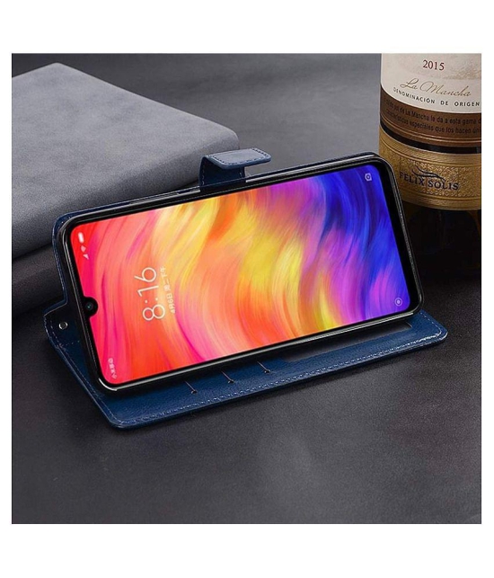 Samsung Galaxy A31 Flip Cover by NBOX - Blue Viewing Stand and pocket - Blue