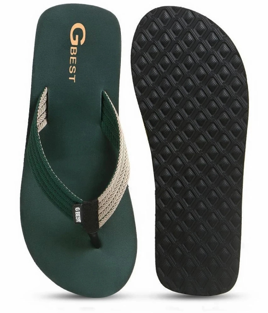 G Best Green Mens Thong Flip Flop - None