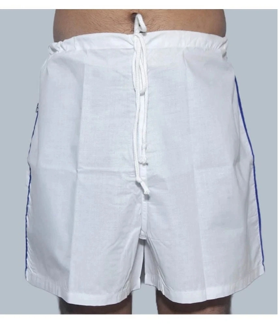 DESHBANDHU DBK - White Cotton Mens Boy Shorts ( Pack of 1 ) - None