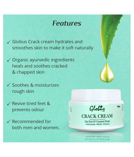 Globus Naturals Hand, Crack Heels & Foot Cream ( 50 g ) Pack of 2