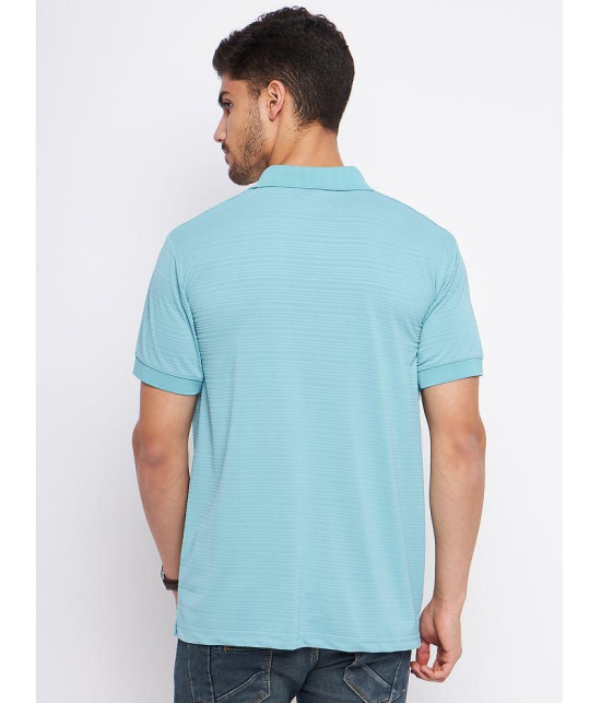 MXN - Aqua Cotton Regular Fit Mens Polo T Shirt ( Pack of 1 ) - None