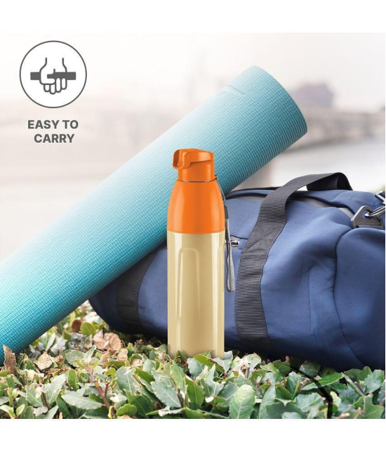 Milton Kool Convex 900 Insulated Inner Pet Water Bottle, 700 ml, Ivory | Easy To Carry | Leak Proof | School | Office | Gym | Hiking | Treking | Travel Bottle - Ivory