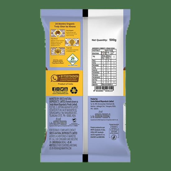 24 Mantra Organic Besan Flour, 500 gms