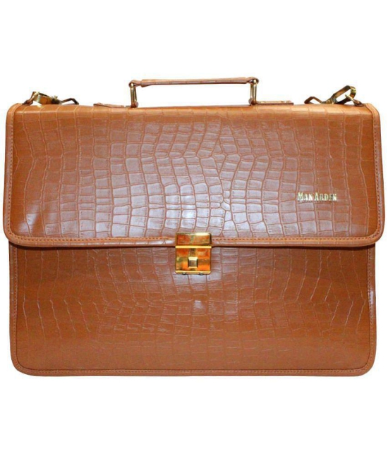 Man Arden Brown Large Briefcase - Large