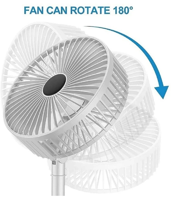 18-ENTERPRISE Super Portable Fan, USB Rechargeable Mini Foldable Fan, 3- Speed Wind Highly Stretchable USB Powered Home Desk Bedroom Portable Travel Mini Decorative Fan (Travel Fan).