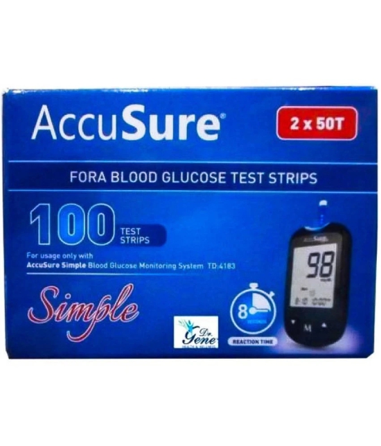 ACCUSURE Simple (2x50) Strips 100 Test Strips