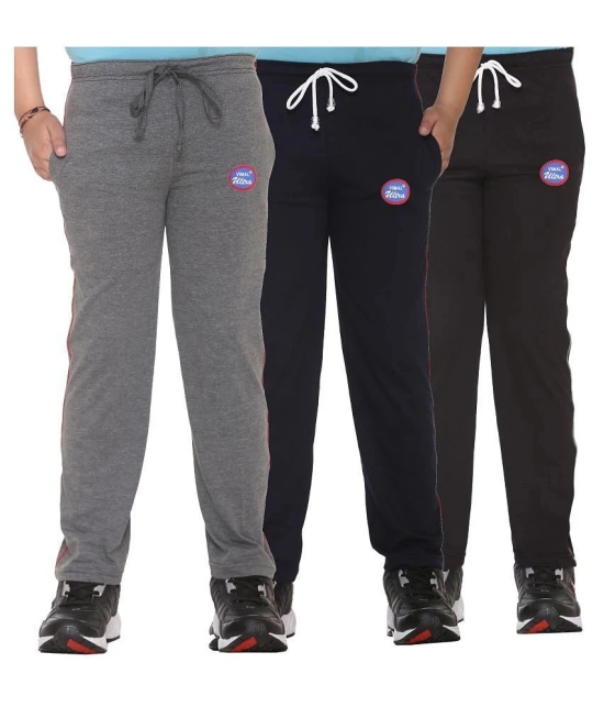 Vimal Jonney Multicolor Cotton Blended Trackpants For Boys (Pack Of 3) - 15-16 Years