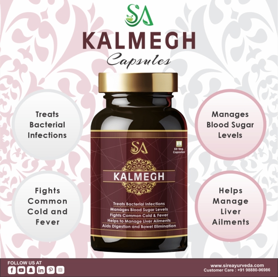 KALMEGH(An Ayurvedic Formula for Supporting Liver Function, Helps Protect Against Cold & Cough and Acts as an Immunity Booster, Maintains Overall Health & Well-being)