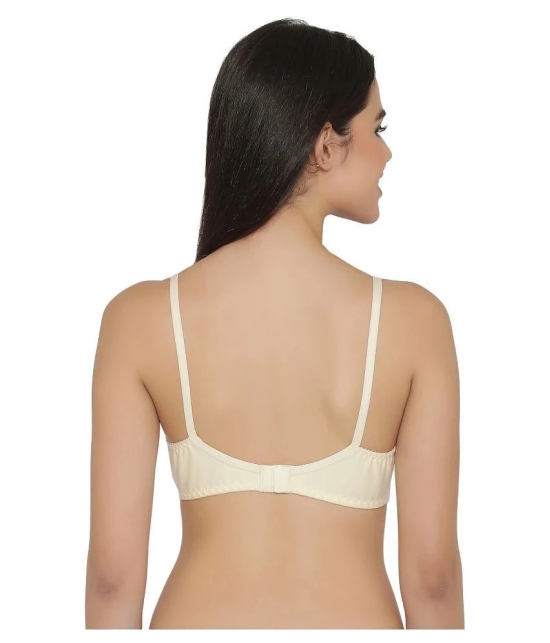 Clovia Poly Cotton Shaping Bra - Beige - None