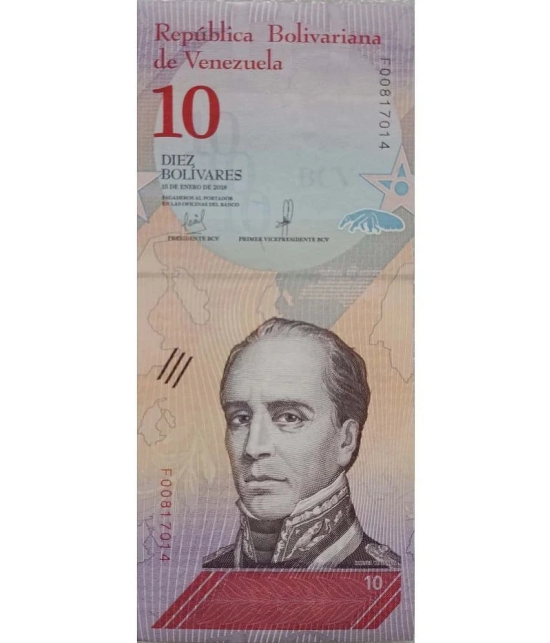 Hop n Shop - Venezuela 10 Diez Bolivares Gem UNC 1 Paper currency & Bank notes