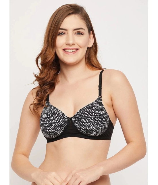 Clovia - Black Cotton Blend Lightly Padded Womens T-Shirt Bra ( Pack of 1 ) - None