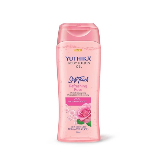 Yuthika Body Lotion Gel Refreshing Rose 100ml Pack of 2, Gel Body Lotion for Summer, Winter Rose Body Lotion Moisturizer