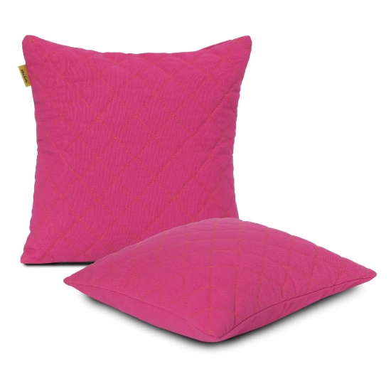 Plush Quilted Cushion Cover | Large | SET OF 2 | 18x18