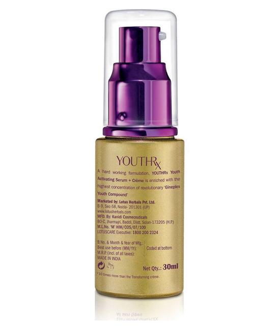 Lotus Herbals YouthRx Activating Serum + Cream, 30ml