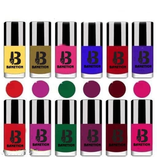 BANETION Nail Polish |Non UV - Gel Finish |Chip Resistant | Seaweed Enriched Formula| Long Lasting|Cruelty and Toxic Free| 9ml