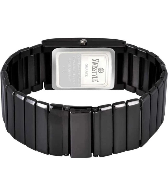 Swisstyle Black Stainless Steel Analog Mens Watch