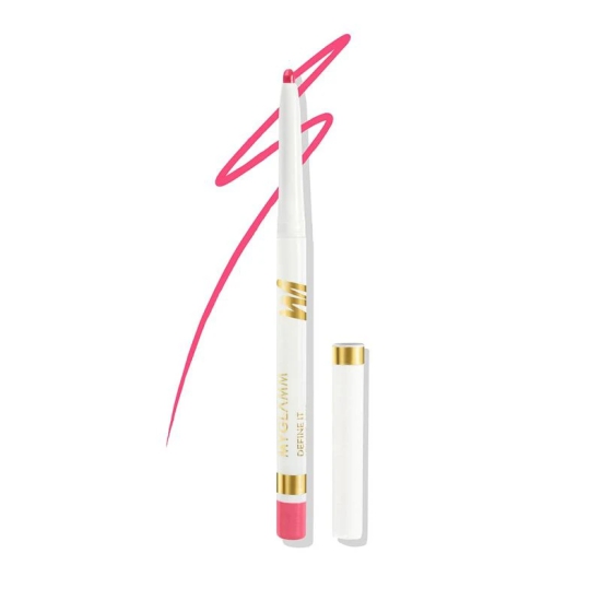 MyGlamm Define It Lip Liner - Candy (Pink Shade) | Creamy, Matte Finish, Long Lasting Lip Liner with Rosehip Oil