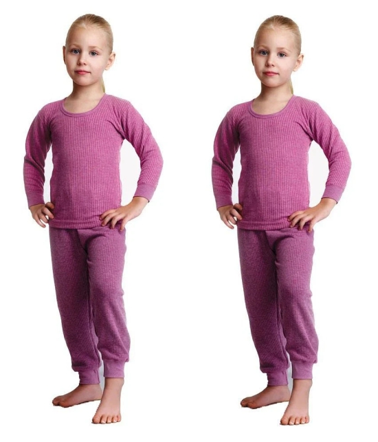 Body Care Pink Thermal Sets For Girls - Set Of 3 - 3-4 Years