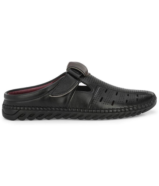 Leeport - Black Mens Sandals - None