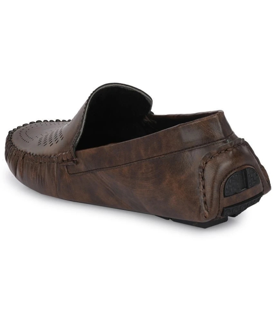 Leeport - Brown Mens Slip on - 8