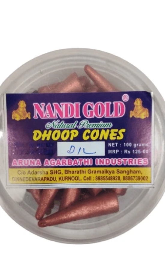 Dhoop Cones Natural Incense Premium Cones- 100gms |Fragrance-DIL