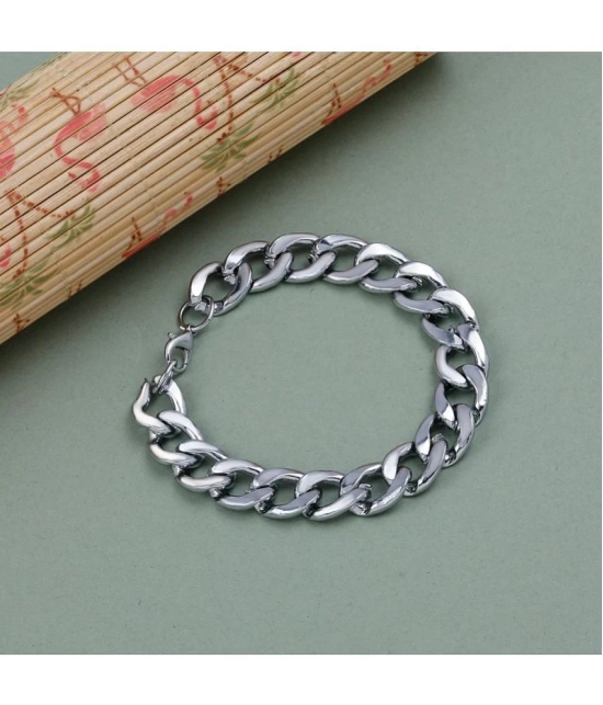 Silver Shine - Silver Bracelet ( Pack of 1 ) - None