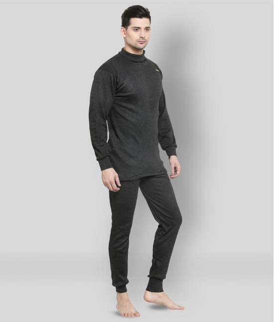 Uzarus - Black Cotton Blend Mens Thermal Sets ( Pack of 1 ) - None