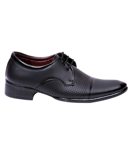 Aadi Non-Leather Black Formal Shoes - None