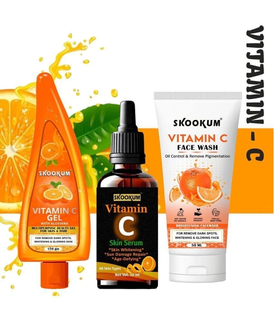 Vitamin C face washes can help achieve a more even skin tone