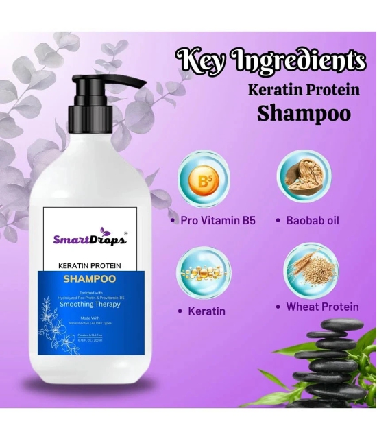 Keratin Smooth Conditioner And Shampoo For Dry Frizzy Hair, Soft Silky Shine