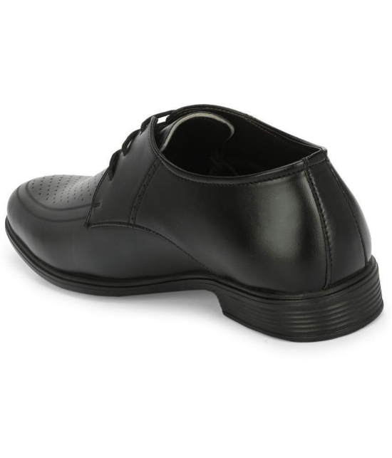 Leeport - Black Mens Derby Formal Shoes - None