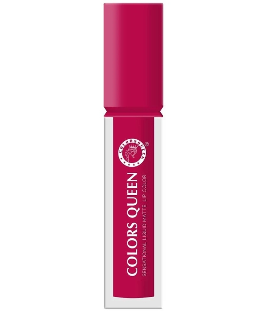 Colors Queen Sensational Liquid Matte Lipstick 7g, Hot Pink (Shade -15)